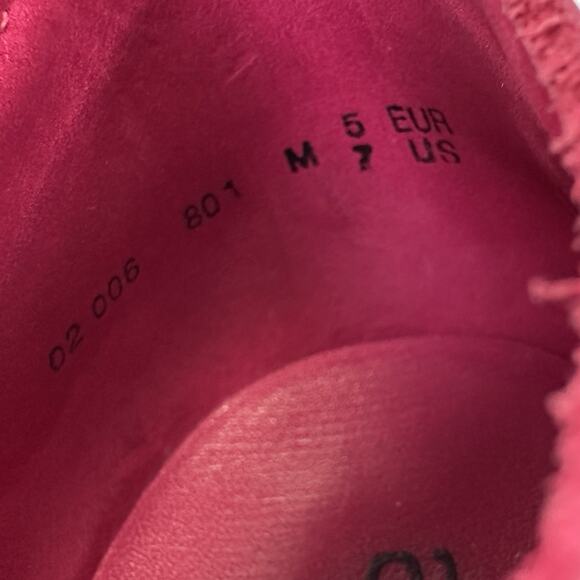 Arche Fuchsia Pink T Strap Mary Jane Flats Adjustable Strap Comfort Shoes Size 7 - Picture 11 of 11